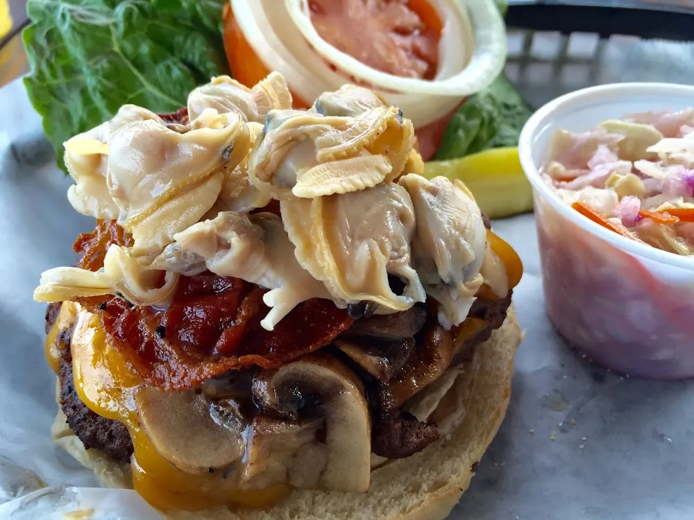 Bacon Mushroom Cheeseburger